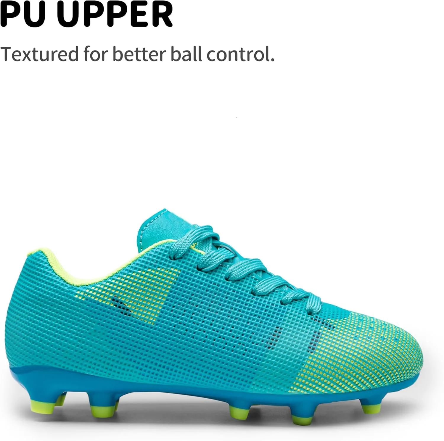 DREAM PAIRS Boys Girls Soccer Cleats Youth Firm Groud Athletic Outdoor Trainning Football Shoes for Little/Big Kid