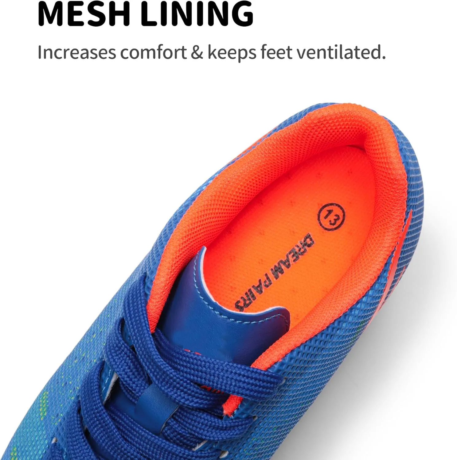 DREAM PAIRS Boys Girls Soccer Cleats Youth Firm Groud Athletic Outdoor Trainning Football Shoes for Little/Big Kid