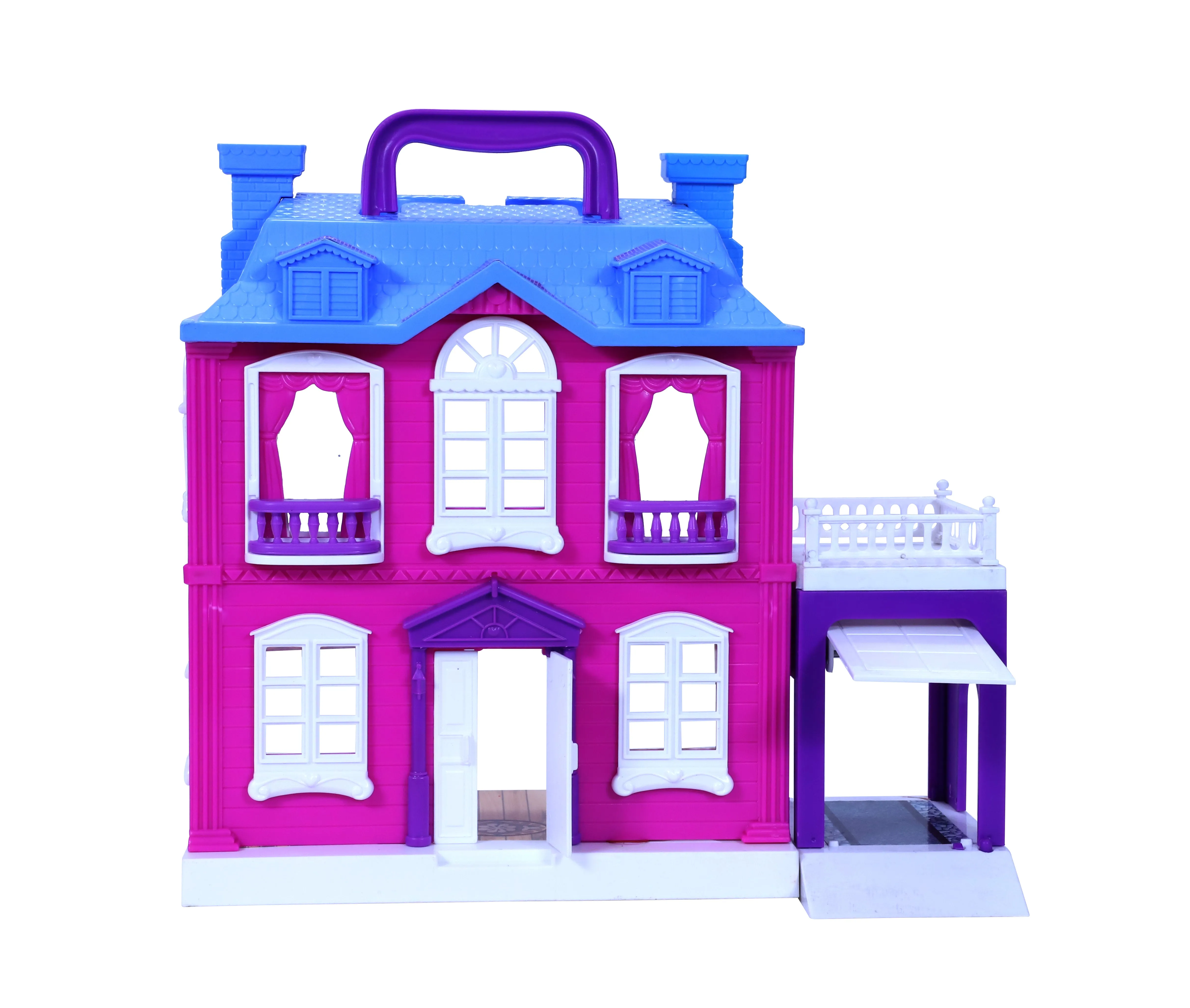 Dream Palace Doll House - 40 pcs | Girls Role Playset | Pretend Play | Doll House with Furniture | Dollhouse Accessories | Imaginative Play | Playhouse | For Kids Age 3  years