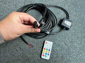 Dream Chasing Color Bluetooth Control Box 2 Plugs Wire Set,3Pin Connector,Remote,Fit for Whip Light/Rock Light/LED Strips/Underglow Lights
