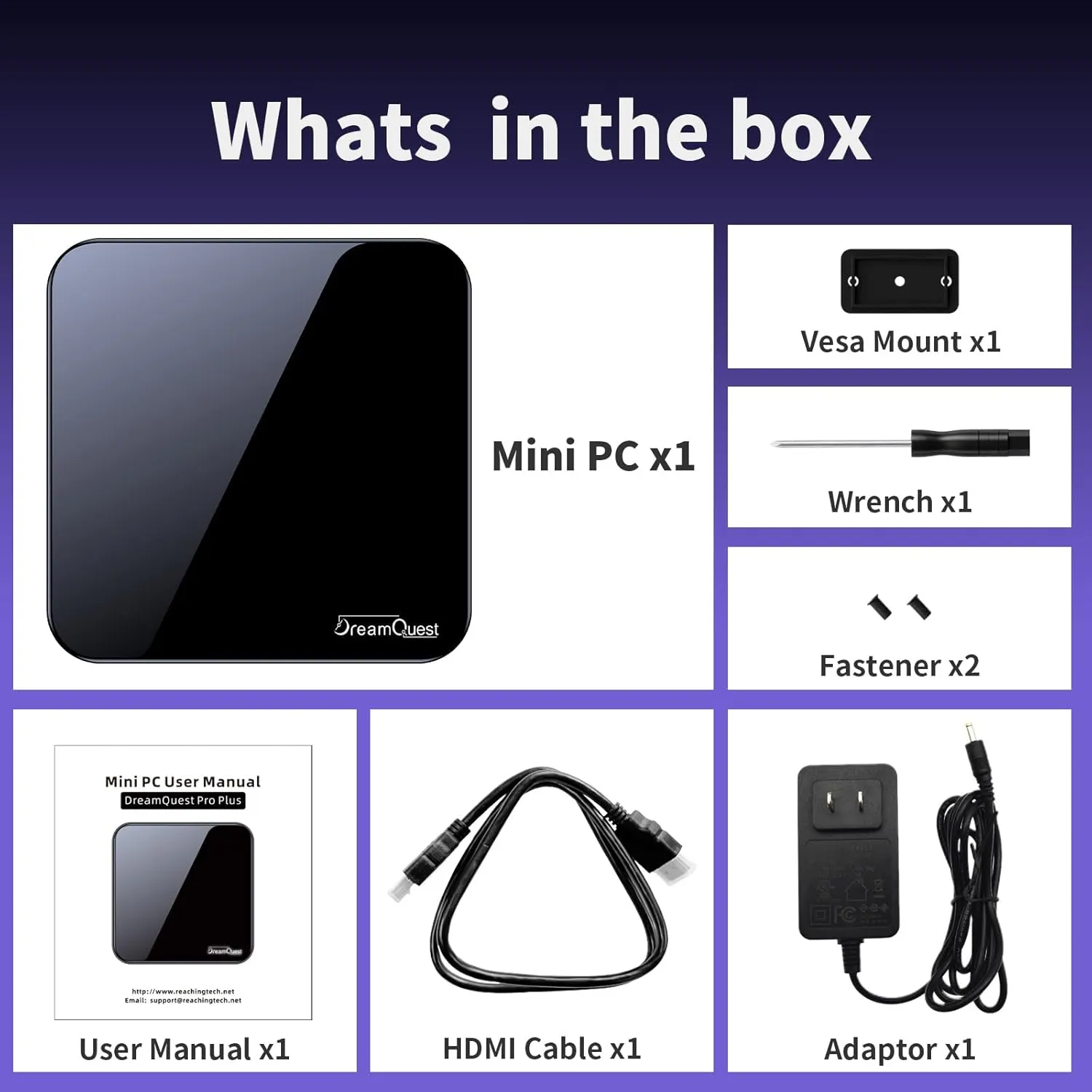 DreamQuest Mini PC Come with 11 Pro OS, Intel N100 (up to 3.4GHz) Mini Desktop Computer with 32GB DDR4 1TB M.2 SSD, USB C 3.2, USB3.2,BT5.0, WiFi 5, 4K HDMI, DP, Gigabit Port, Smart Fan
