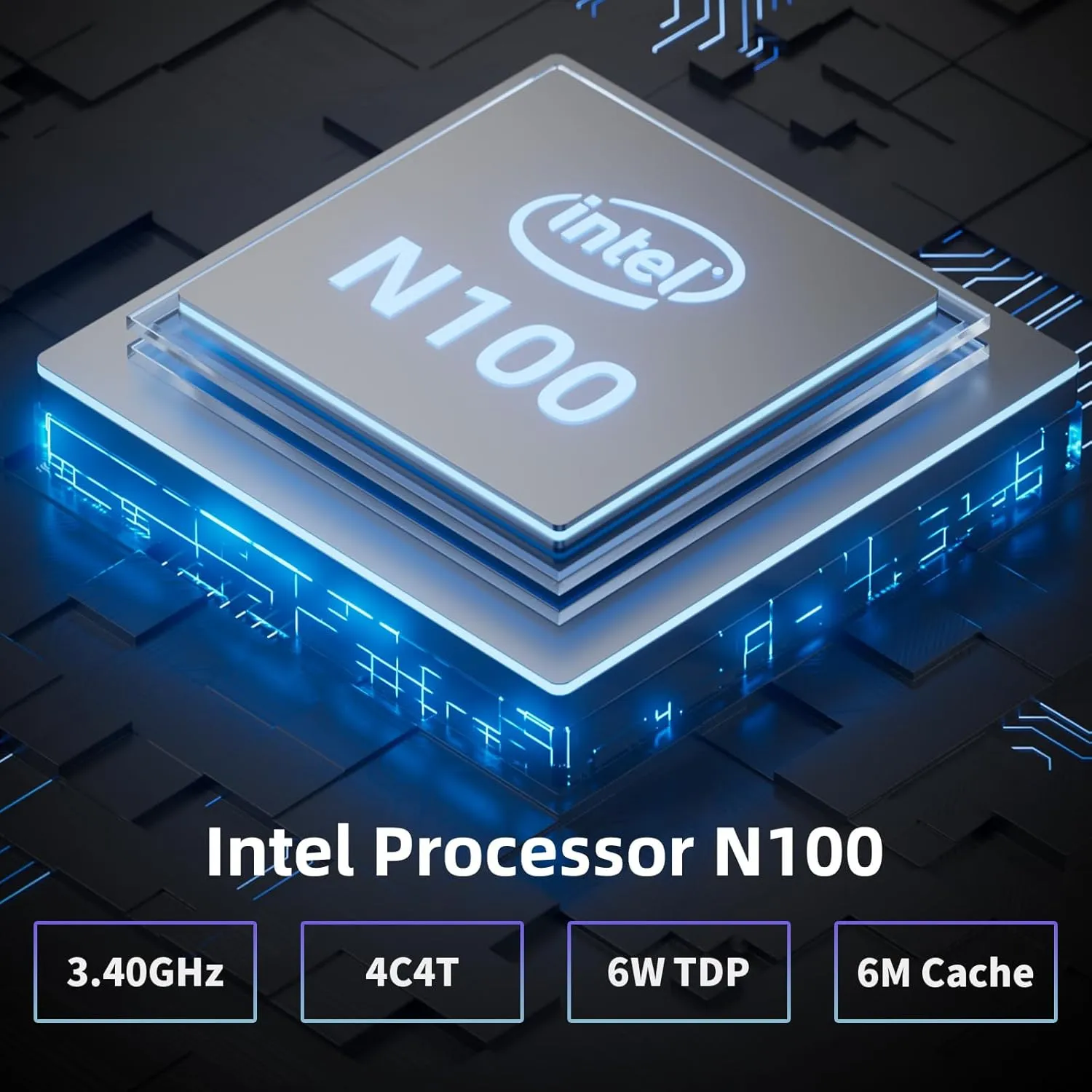 DreamQuest Mini PC Come with 11 Pro OS, Intel N100 (up to 3.4GHz) Mini Desktop Computer with 32GB DDR4 1TB M.2 SSD, USB C 3.2, USB3.2,BT5.0, WiFi 5, 4K HDMI, DP, Gigabit Port, Smart Fan