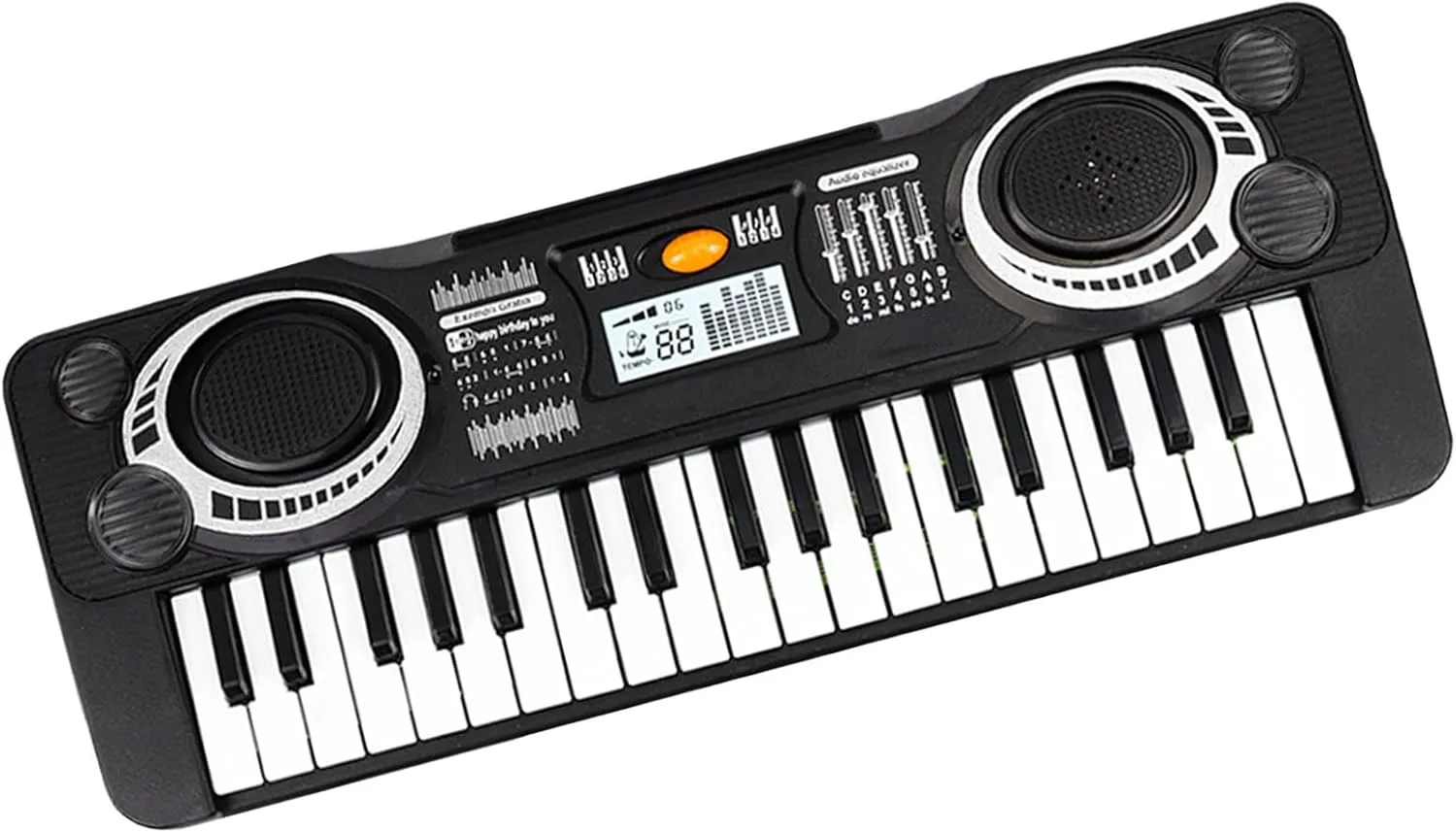 Drfeify Portable 37 Key Kids Keyboard Piano Educational Toy with Real Sound for Boys Girls Music Exploration At Home Plastic