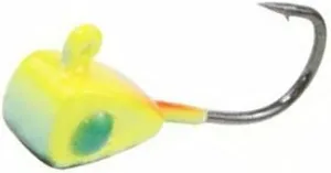Drop Kick 1/16 Oz Chart Blue Glow Bar Ice Fishing Jig Highly Efficient Lures for Various Kinds of Fish Jagg0le1093