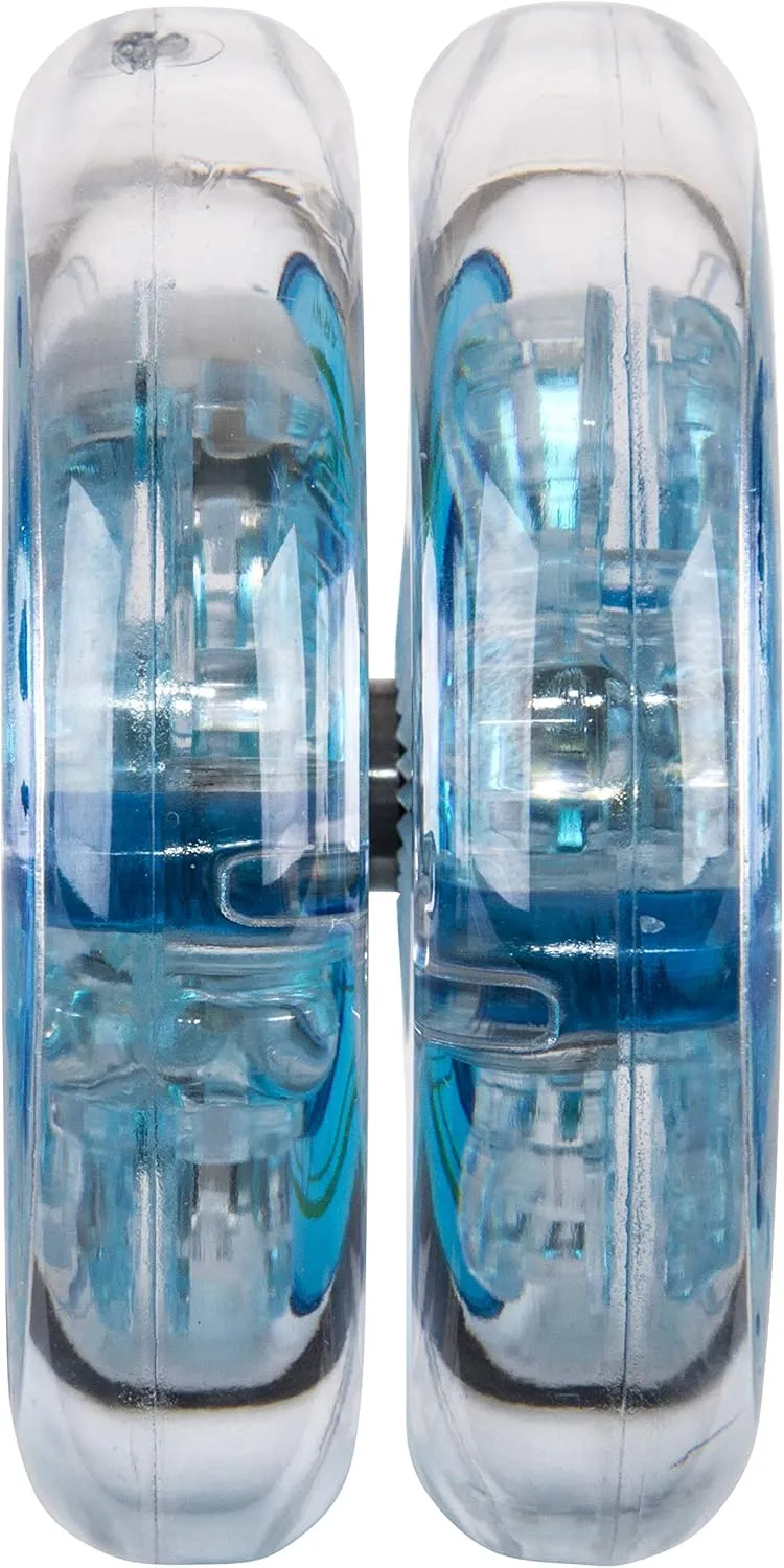 Duncan Toys Pulse LED Light-Up Yo-Yo, Intermediate Level Yo-Yo with Ball Bearing Axle and LED Lights, Clear/Blue
