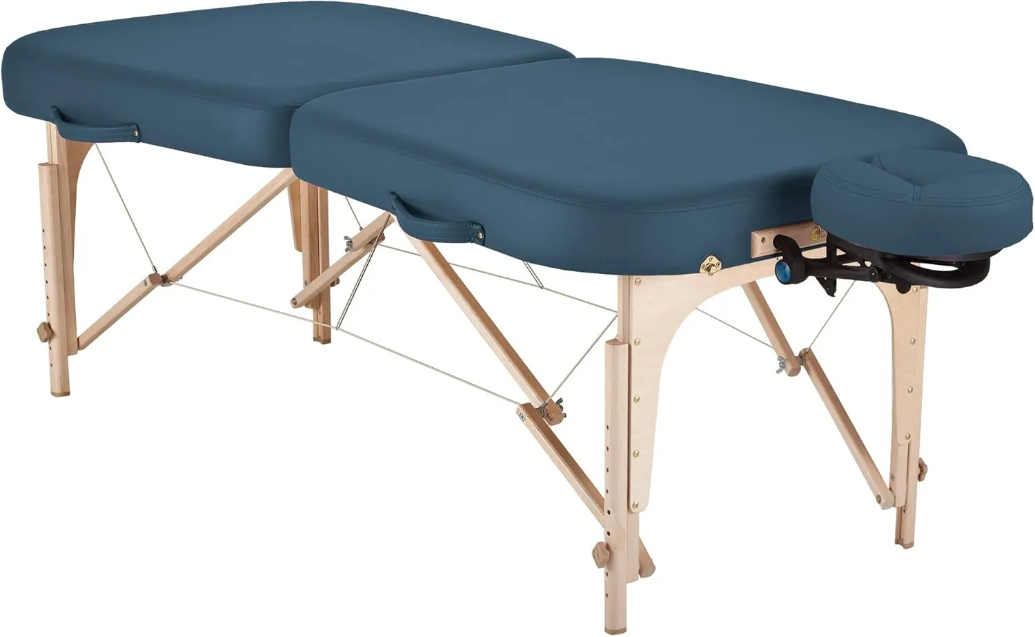 EARTHLITE Portable Massage Table INFINITY – Greater Client Access, Unique Shape, 3” Triple Density Foam, Flex-Rest Face Cradle, Carry Case (Full Reiki)