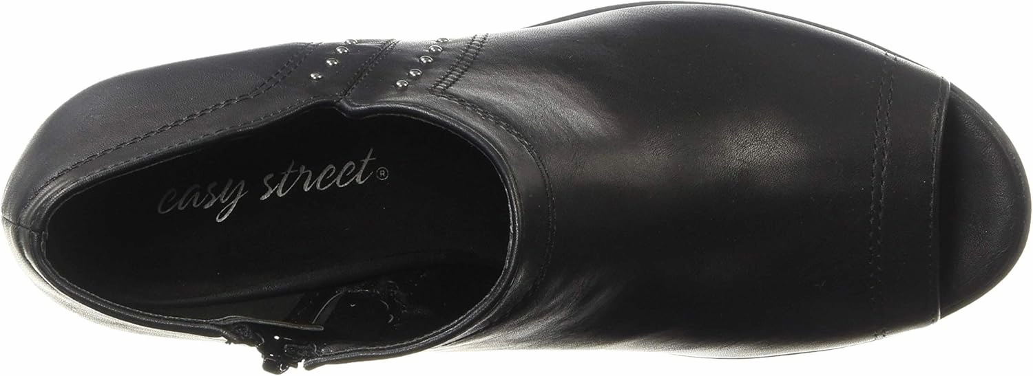 Easy Street Women's Voyage Open Toe Bootie with Mini Studs Ankle Boot