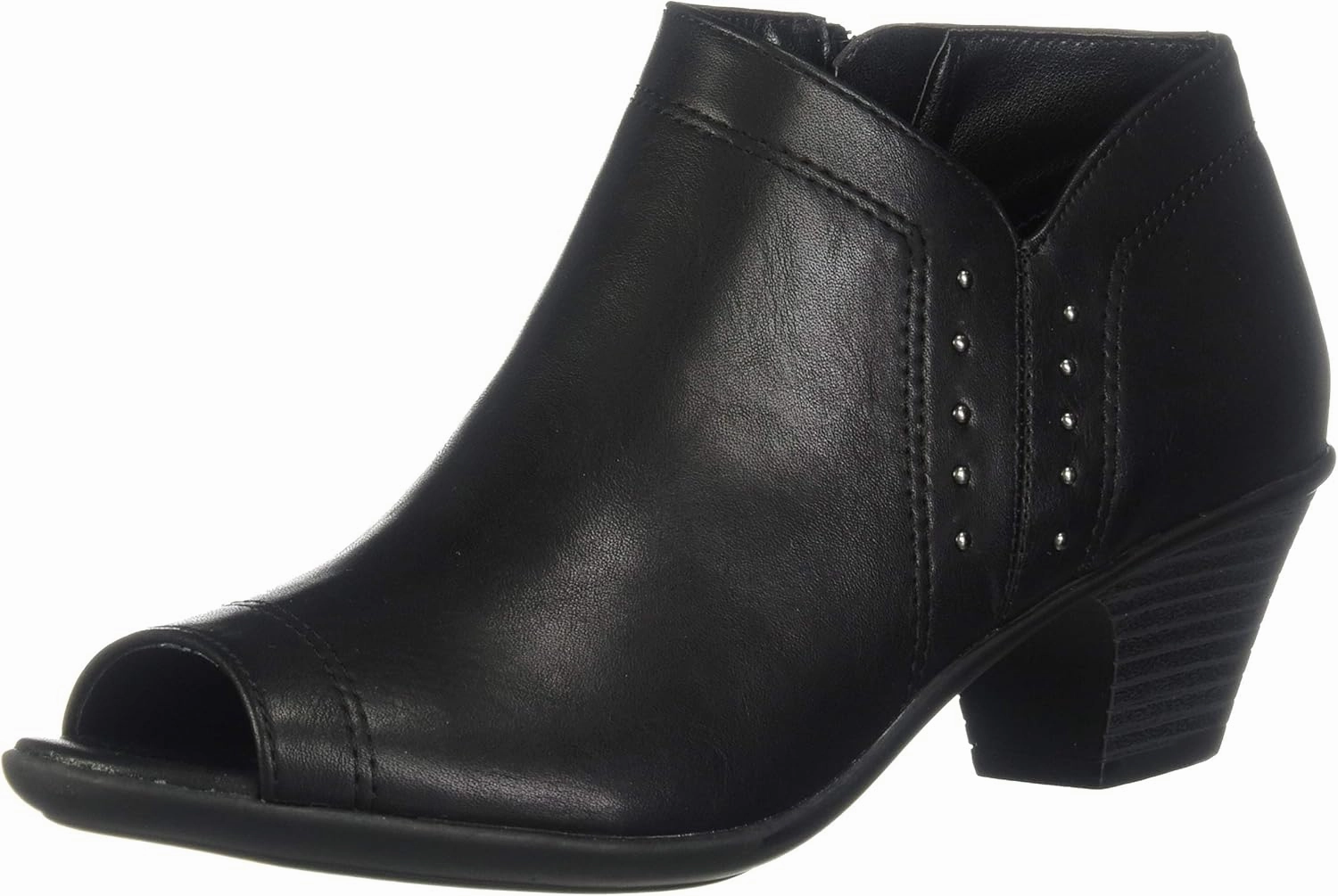 Easy Street Women's Voyage Open Toe Bootie with Mini Studs Ankle Boot