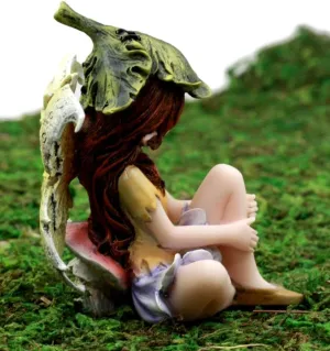 Ebros Gift Enchanted Fairy Garden Yellow Dahlia Flower Fairy Figurine 3" H Miniature Faerie Do It Yourself Ideas for Your Home Collectible Fairy Garden Decor