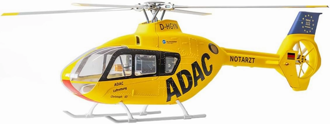 EC135 RC Helicopter with GPS Positioning, 470 Class 2.4G 6CH Remote Control Helicopter 1 Battery H1 Flight Controller, Mode 1/Mode 2 Switchable RC Aircraft Toy Gift -RTF