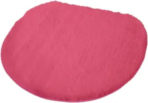 Eco Living Kansas Cotton Bathroom Lid Cover (18.5 X 19.7in, Dark Pink)