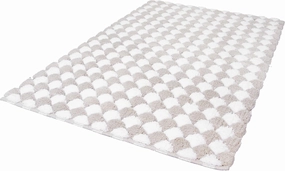 Eco Living Merida Natural Cotton Bathroom Rugs (23.6 x 39.4in, Taupe)