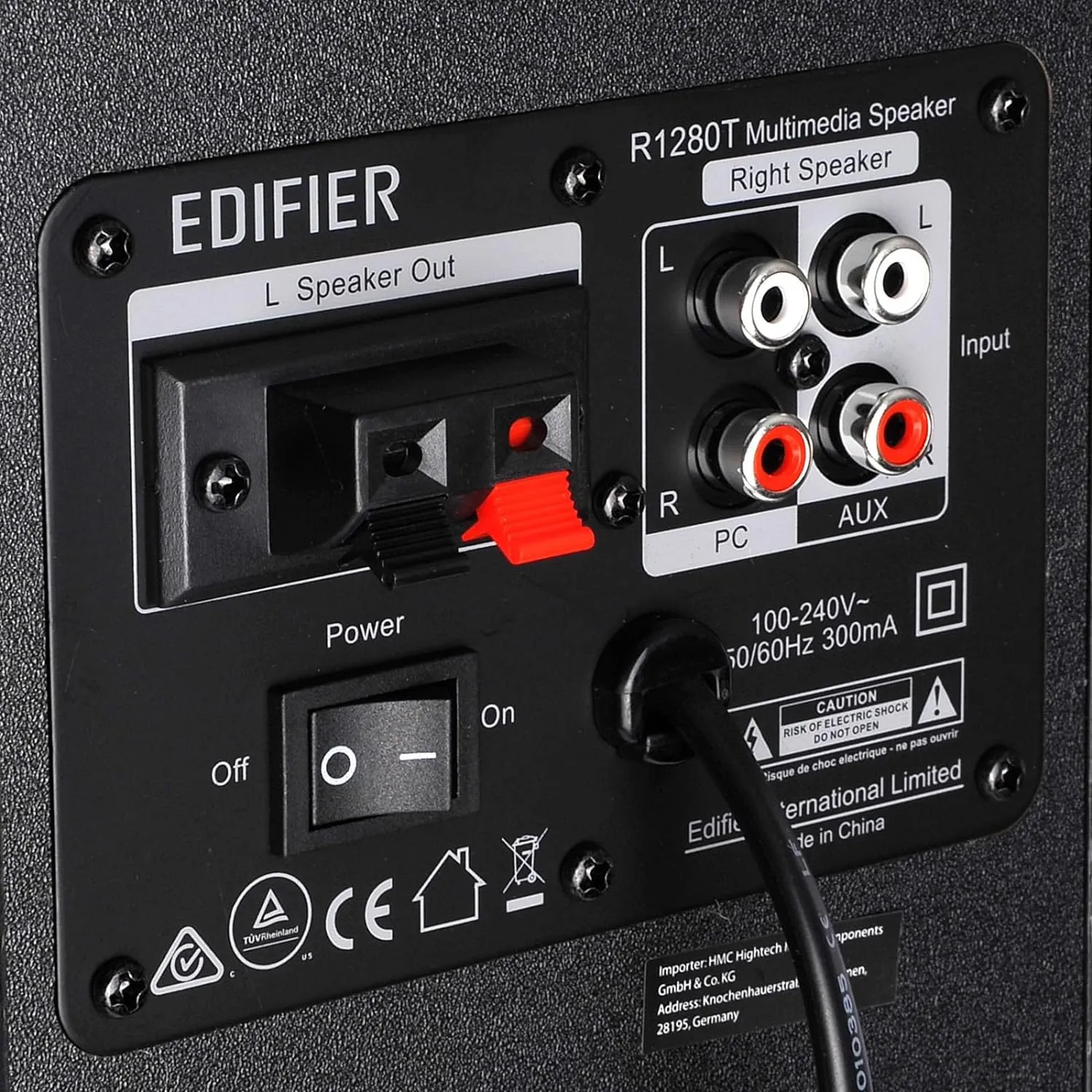 Edifier R1280T Powered Bookshelf Speakers - 2.0 Active Near Field Studio Monitor Speaker - Black - 42 Watts RMS