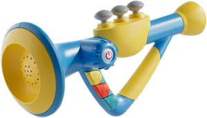 Educational Trumpet Lightweight Portable Musical Instrument for Safe Design with Realistic Sounds for Parent Interaction Early Education for Ages