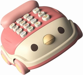 Educational Telephone Plaything for Boys and Girls Interactive Music Phone Machine Fun Sounds Math Games Enhances Hearing Cognitive Skills