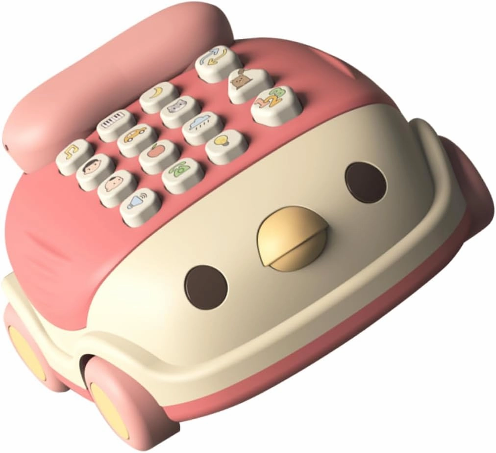 Educational Telephone Plaything for Boys and Girls Interactive Music Phone Machine Fun Sounds Math Games Enhances Hearing Cognitive Skills