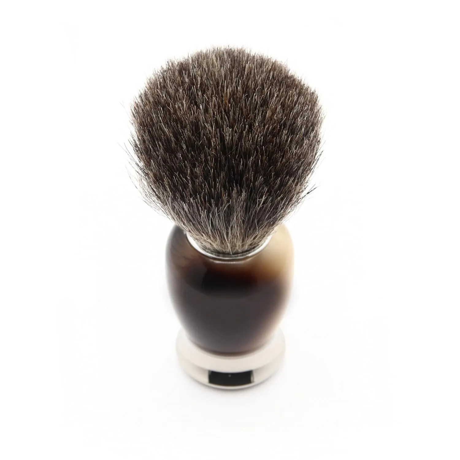 Edwin Jagger 4pc Imitation Horn Shaving Set for Mach3 Blades, Light Horn