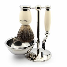 Edwin Jagger Shaving Gift Set, Ivory
