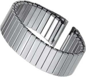 Elastic Metal Watchband 22mm Strap Stainless Steel Bracelet Universal Replacement Wristband Silver Expansion Band Accessories