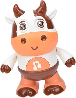 Electric Dancing Musical Cow Toy for Boy Girl Fun Interactive Singing Robot Lights Great for Playtime and Learning No Batteries Required