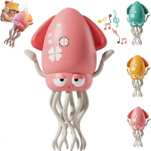 Electric Dancing Octopus Toy, Electric Automatic Obstacle Avoidance Octopus, Crazy 8-Leg Action Octopus with Smart Obstacle Avoidance, Auto Avoid Crawling Dancing Toy (Pink,Conventional)