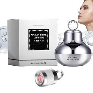 Electric Massage Face Cream – 2-in-1 Facial Moisturizer & Massager with Niacinamide & Squalane – Brightening, Hydrating & Skin-Firming Cream for Busy Men & Women (1 pcs)