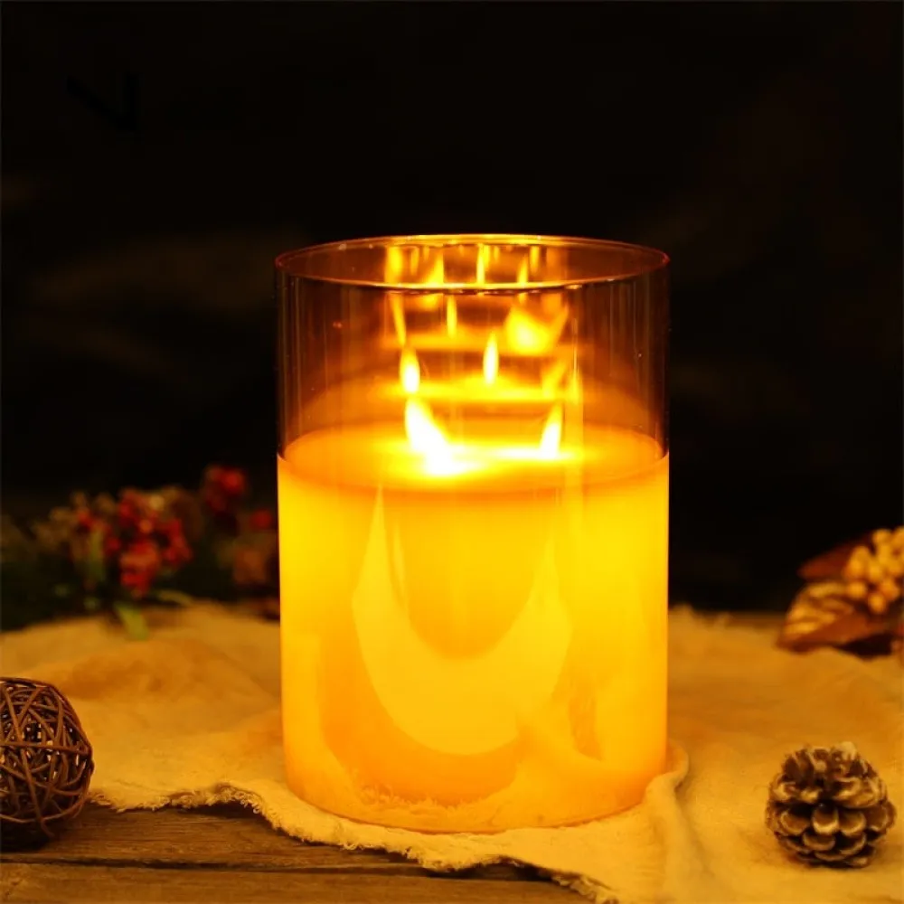 Electronic Battery Powered Flameless Flickering Led Candles for Halloween Home Decor