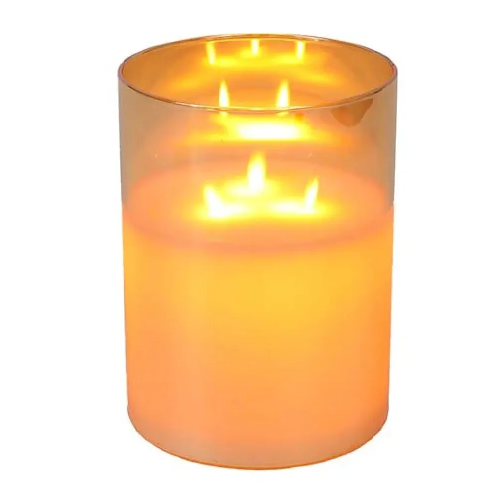 Electronic Battery Powered Flameless Flickering Led Candles for Halloween Home Decor