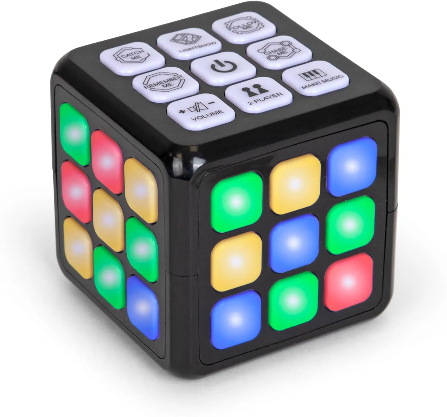 Electronic Game Cube, Brain, Memory, & Speed Games, 4-in-1 Handheld Cube Game, Light-Up Interactive Puzzle Activity for Boys & Girls - Christmas, Easter, Birthday Gifts