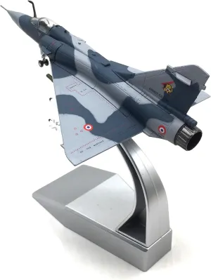 Enatuther 1/100 Mirage 2000 Fighter Military Aircraft Model Fighter Aeroplane Metal Attack Plane for Home/Office Decor