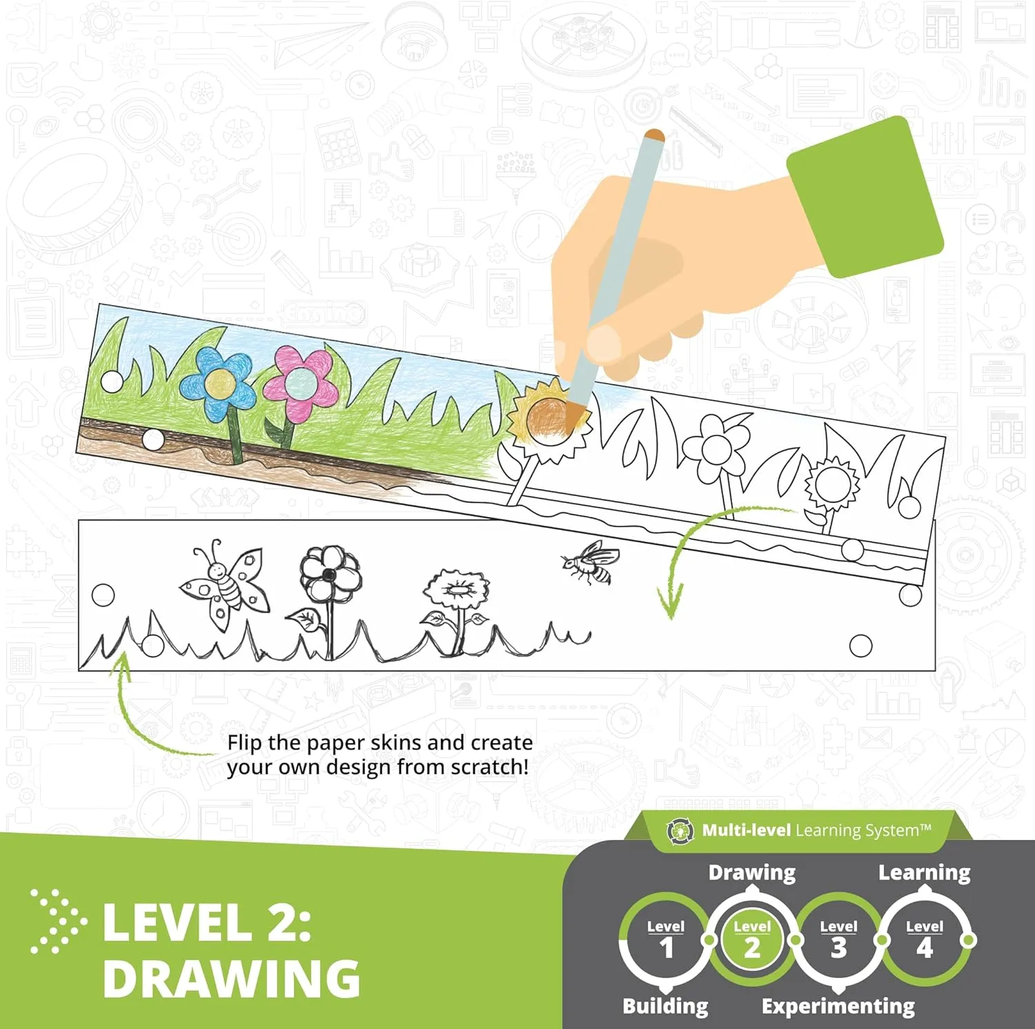 Engino: STEAM Labs Junior: How Greenhouses Work - Model Brick Building Set, Toybook Series, Experiment & Art Activities, Play & Learn Science, Kids 8 