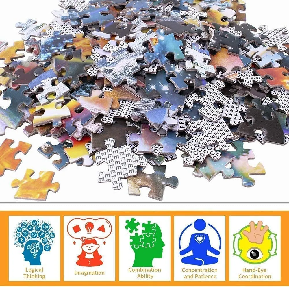 Enjoyable Family Fun Jigsaw Puzzle Easter Card 1000 Piecepuzzle for Adult Entertainment DIY Toys Collectibles Creative Birthday Gift for Kids Christmas