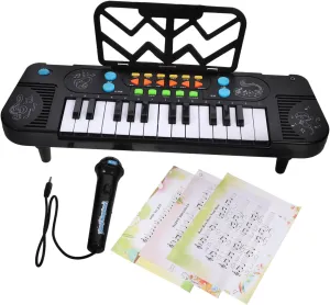 ERINGOGO Key Electronic Organ with Microphone Interactive Educational Piano for Stimulating Musical Instrument for Development and Learning present for Year