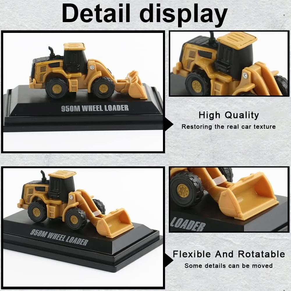 EROCK 1:160 N Scale Alloy Construction Vehicles - 1 Pcs, Die Cast Mini Construction Truck Toys, Engineering Vehicle Model for N Scale Railroad, Train Set, Collection, Age 8 
