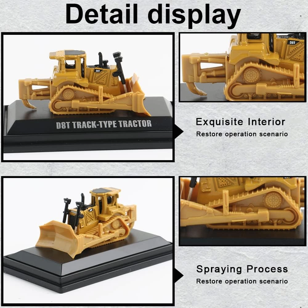 EROCK 1:160 N Scale Alloy Construction Vehicles - 1 Pcs, Die Cast Mini Construction Truck Toys, Engineering Vehicle Model for N Scale Railroad, Train Set, Collection, Age 8 