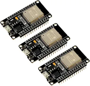 ESP-WROOM-32 ESP32 ESP-32S Development Board 2.4GHz Dual-Mode WiFi   Bluetooth Dual Cores Microcontroller Processor Integrated with Antenna RF AMP Filter AP STA Compatible with Arduino IDE (3PCS)
