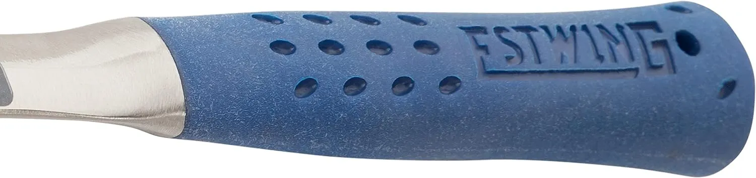 ESTWING Tinner's Hammer - 18 oz Sheet Metal Hammer with Forged Steel Construction & Shock Reduction Grip - T3-18
