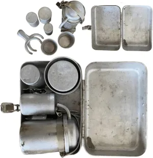 Extra Rare Collectors Camping Coffee Kit, Mini Portable Coffee Maker Set with Cups, Coffee Pot, Vintage Tin Box Design, Collector's Gift for Travel/Camping/Hiking