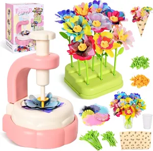 Fabric Flower Bouquets Toys - Arts & Crafts for Kids 4-6,Educational Toys for 4 5 6  Year Old Girls,DIY Toddler Craft Kits for Girls Ages 8-12,Build Your Flower Bouquet, Ideas Birthday Gifts for Girl