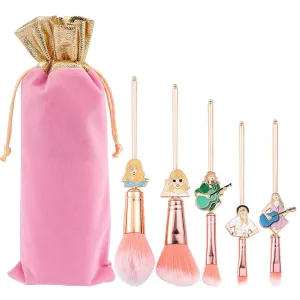 Famous Pop Female Singer Makeup Brush Set - Creative Metal Taylor Makeup Brushes, Makeup Gifts for Fans, Female Friends, Collectible Souvenirs (Taylor Cosmetic Brushes)