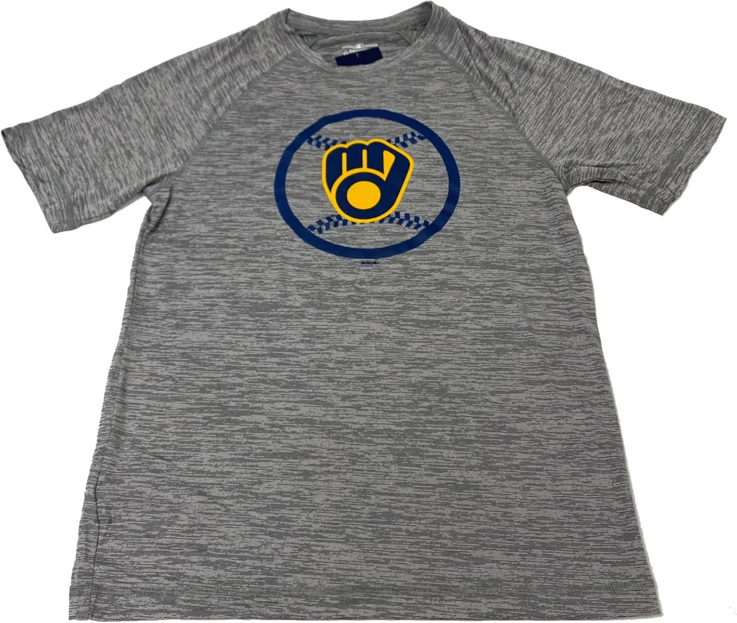 Fanatics Men's MLB Milwaukee Brewers Iconic Element Short Sleeve T-Shirt – Gray