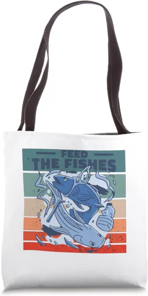 Feeding the fish Garbage in the sea Poor fish Ocean Nature Tote Bag
