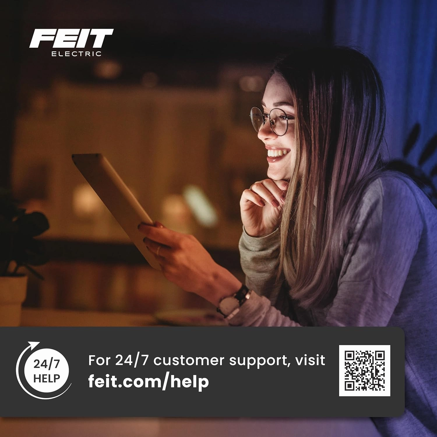 Feit Electric Smart LED Garage Light, RGBW 3 Panel, WiFi 2.4GHz, Screw-in LED Shop Light Bulb, Works with Alexa and Google Home Assistant, E26, 4000 Lumens, Garage Ceiling Light, ADJ4000/RGBW/LED/AG