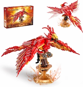 Fire Phoenix Building Blocks for Adults - Magic Phoenix Toy Building Sets, Model Collection Bird Animals Sets, STEM Toys for Kids, Gift for Boys and Girls, Ages 8  (938 PCS)