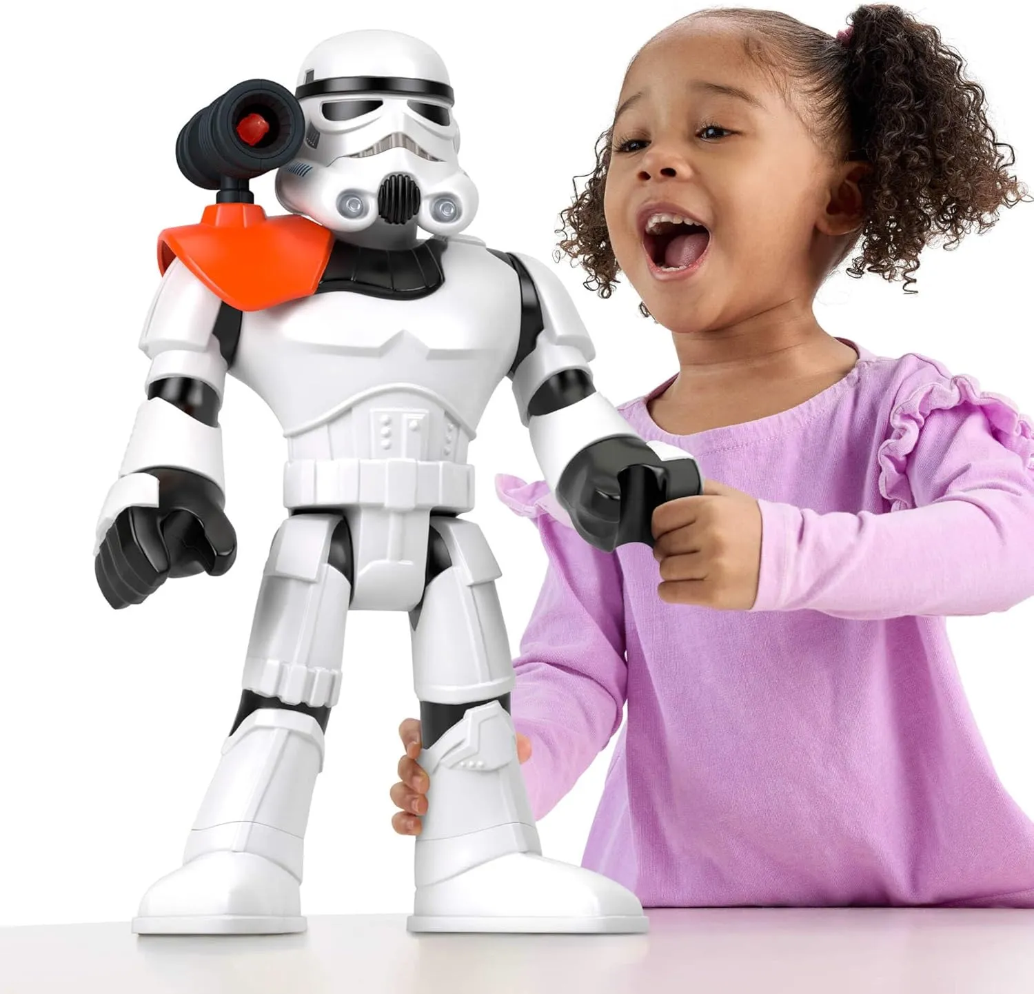 Fisher-Price Imaginext Star Wars Toy Stormtrooper XXL Figure, 16  Inch Tall Poseable Character with Launcher for Kids Ages 3  Years