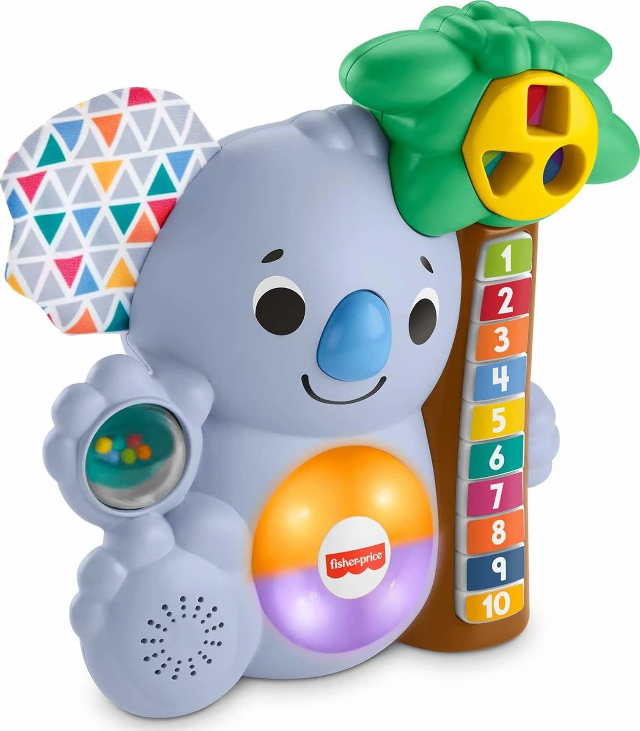 Fisher-Price Baby Learning Toy Linkimals Counting Koala with Interactive Lights & Music for Infants Ages 9  Months. Compatible Only with Linkimals Items