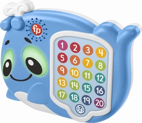 Fisher-Price Toddler Educational Toy Linkimals 1-20 Count & Quiz Whale Activity with Interactive Lights & Music for Ages 18  Months