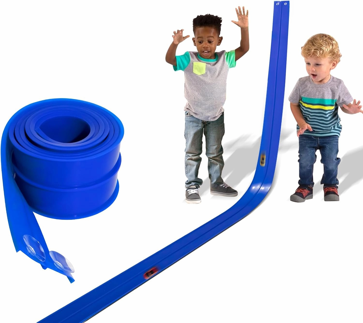 Flex Track 15 Ft Starter Set, Flexible Race Car Ramp Track for Ages 3 & Up Toy with Suction Cups Compatible with Hot Wheels and Diecast 1/64th Cars