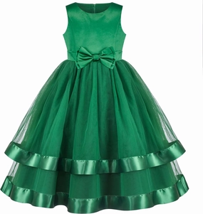 Flower Girl Dress Elegant Party Ball Gowns Vintage Pageant Princess Formal Dress