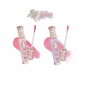 Flower Knows Violet Strawberry Rococo Glowy Lip Gloss G01 G03 Hair Clip Set